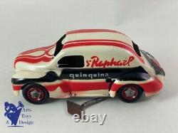 Jouet Ancien Cij 5/49 Rare Renault 4cv St Raphael Quinquina 18cm Vers 1950