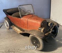 Jouet Ancien Citroën B 2 Mécanique Tôle Cij Tippco Cr