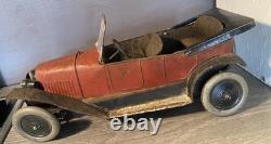 Jouet Ancien Citroën B 2 Mécanique Tôle Cij Tippco Cr