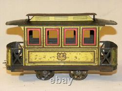 Jouet Ancien En Tole Cr Charles Rossignol Remorque Baladeuse Train Tramway 1910