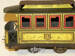 Jouet Ancien En Tole Cr Charles Rossignol Remorque Baladeuse Train Tramway 1910