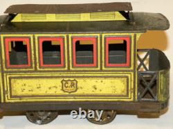 Jouet Ancien En Tole Cr Charles Rossignol Remorque Baladeuse Train Tramway 1910