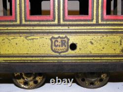 Jouet Ancien En Tole Cr Charles Rossignol Remorque Baladeuse Train Tramway 1910