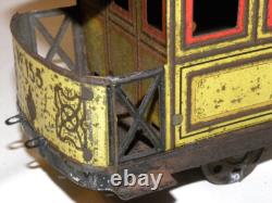 Jouet Ancien En Tole Cr Charles Rossignol Remorque Baladeuse Train Tramway 1910
