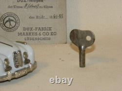 Jouet Ancien En Tole Et Bakelite Voiture Auto Dux Mecanique Bmw 501 Rare Couleur