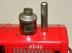 Jouet Ancien En Tole Ferme Tracteur Mecanique Vintage Tin Toy Farm Tractor Gama
