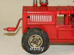Jouet Ancien En Tole Ferme Tracteur Mecanique Vintage Tin Toy Farm Tractor Gama