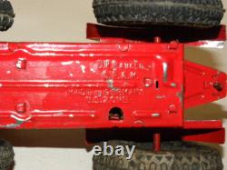 Jouet Ancien En Tole Ferme Tracteur Mecanique Vintage Tin Toy Farm Tractor Gama