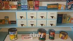 Jouet Ancien Épicerie Bois Et Isorel Garnie