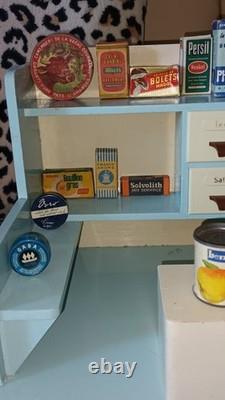 Jouet Ancien Épicerie Bois Et Isorel Garnie