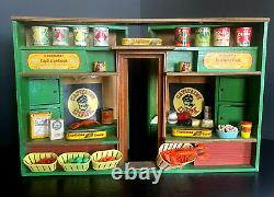 Jouet Ancien Epicerie Conserverie Capitaine Cook Magasin Depliable Factices