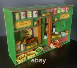 Jouet Ancien Epicerie Conserverie Capitaine Cook Magasin Depliable Factices
