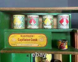 Jouet Ancien Epicerie Conserverie Capitaine Cook Magasin Depliable Factices