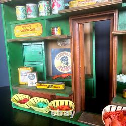 Jouet Ancien Epicerie Conserverie Capitaine Cook Magasin Depliable Factices