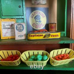 Jouet Ancien Epicerie Conserverie Capitaine Cook Magasin Depliable Factices