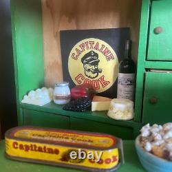 Jouet Ancien Epicerie Conserverie Capitaine Cook Magasin Depliable Factices