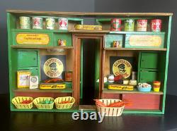 Jouet Ancien Epicerie Conserverie Capitaine Cook Magasin Depliable Factices
