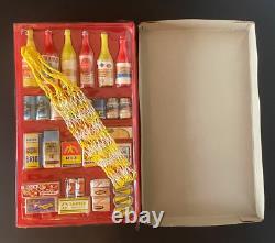 Jouet Ancien Epicerie Jouet Vintage Rare Presentoir 34 Pieces Factices