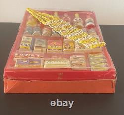 Jouet Ancien Epicerie Jouet Vintage Rare Presentoir 34 Pieces Factices