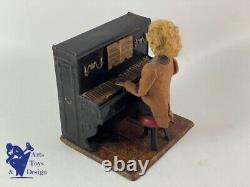 Jouet Ancien Fernand Martin Ref 189 Le Petit Pianiste Paderewski Mecanique 1902