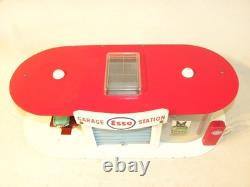 Jouet Ancien Garage Station Service Esso Pour Voiture Miniature Norev Dinky Cij