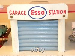 Jouet Ancien Garage Station Service Esso Pour Voiture Miniature Norev Dinky Cij