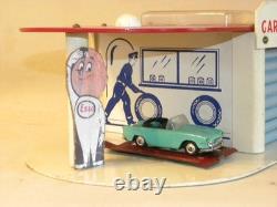 Jouet Ancien Garage Station Service Esso Pour Voiture Miniature Norev Dinky Cij