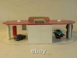 Jouet Ancien Garage Station Service Esso Pour Voiture Miniature Norev Dinky Cij