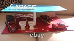 Jouet Ancien Garage Station Service Total Nil 40x24cm