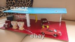 Jouet Ancien Garage Station Service Total Nil 40x24cm