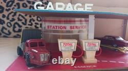 Jouet Ancien Garage Station Service Total Nil 40x24cm