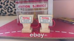 Jouet Ancien Garage Station Service Total Nil 40x24cm