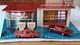 Jouet Ancien Garage Station Service Total Nil 40x24cm Isorel