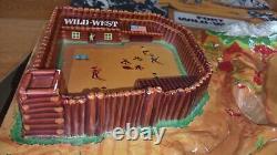 Jouet Ancien Germany Fort Wild West Diorama Western Neuf Boite D'origine