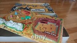 Jouet Ancien Germany Fort Wild West Diorama Western Neuf Boite D'origine