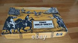 Jouet Ancien Germany Fort Wild West Diorama Western Neuf Boite D'origine