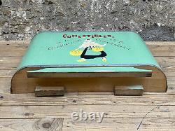 Jouet Ancien Grande Epicerie Marchand Légumes Ensemble 3 Meubles Bois 1950's