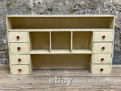 Jouet Ancien Grande Epicerie Marchand Légumes Ensemble 3 Meubles Bois 1950's