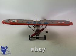 Jouet Ancien Jep 252 Avion Chasse Morane Saulnier Mecanique 1933 40cm