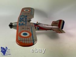Jouet Ancien Jep 252 Avion Chasse Morane Saulnier Mecanique 1933 40cm