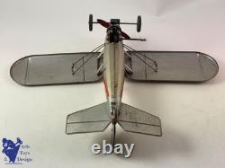 Jouet Ancien Jep 252 Avion Chasse Morane Saulnier Mecanique 1933 40cm