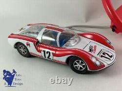 Jouet Ancien Joustra 87907 Porsche Carrera Grand Volant Electrique Vers 1970