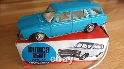 Jouet Ancien Joustra Rare Simca 1501 Break État Neuf En Boîte D'origine