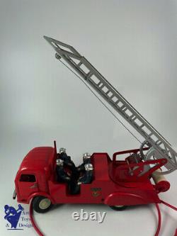 Jouet Ancien Jrd 406 Camion Pompiers Simca Auto Pompe Electrique Teleguide 43cm