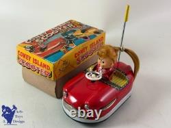 Jouet Ancien Ko Japan Coney Island Scooter Mecanique 14cm Vers 1960 Jouet Ancien Ko Japan Coney Island Scooter Mecanique 14cm Vers 1960