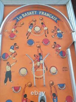 Jouet Ancien Le Basket Francais Samud Vers 1950 Flipper Complet Boite Regle Etc