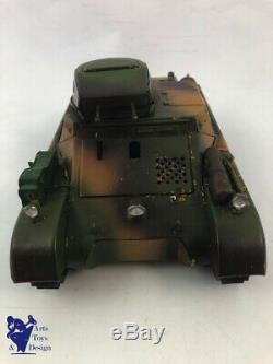 Jouet Ancien Lineol Ref 1280 Tank Panzer Mecanique Vers 1935 L 19cm Tres Rare