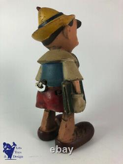 Jouet Ancien Mecanique Jouets Creation France Pinocchio C1950 H 20cm Walt Disney
