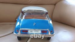 Jouet Ancien Paya Citroën Ds 21 Pallas Électrique Teleguidée 1/12 Bleue/blanc