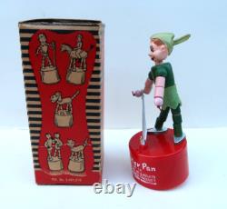 Jouet Ancien Peter Pan Walt Disney Etat Neuf + Boite Kohner no Wakouwa 1950 USA